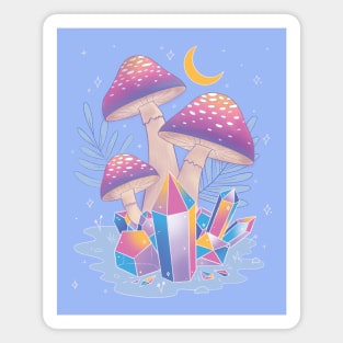 Night Mushrooms Magnet